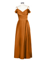 Silk-Like Pleated Prom Dress 
