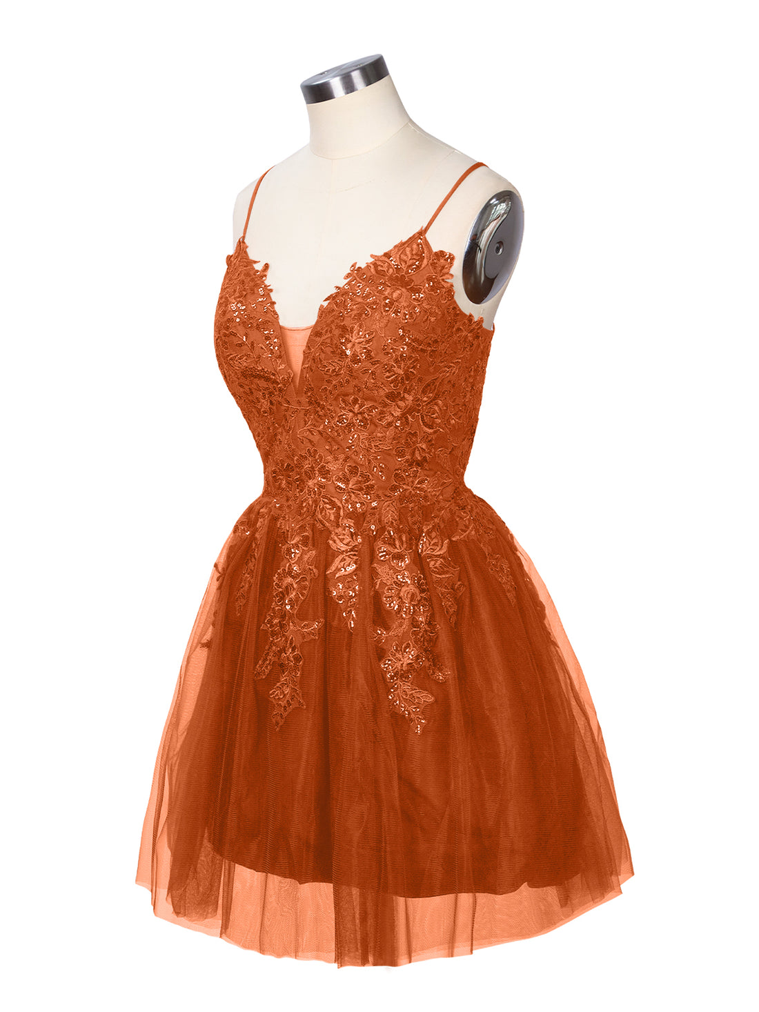 Applique Soft Tulle Mini Dress 