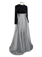 Sequin Jewel Neckline Prom Dress 