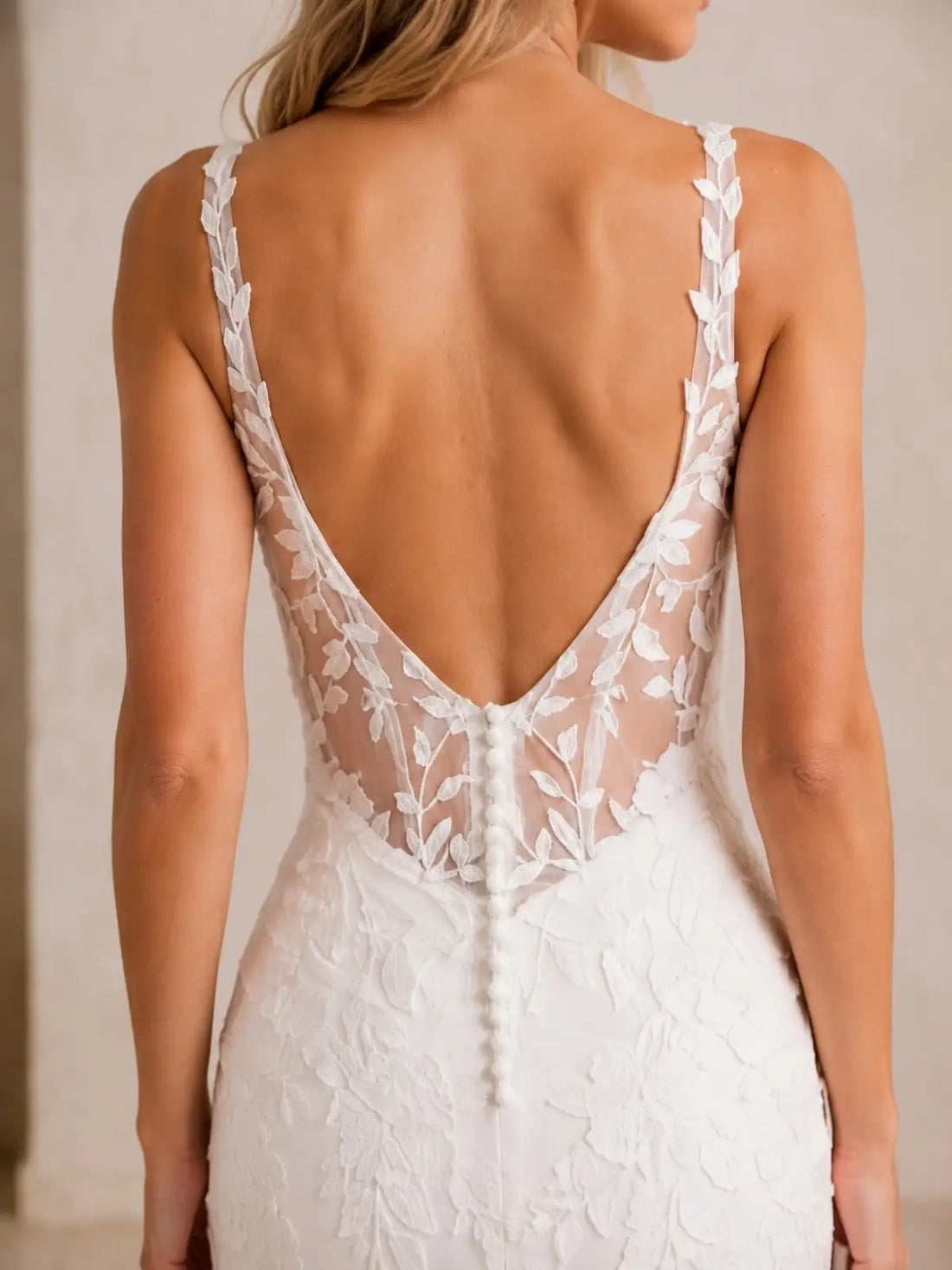 Trumpet Wedding Dress with Corset Back Bodice