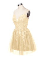 Applique Soft Tulle Mini Dress 