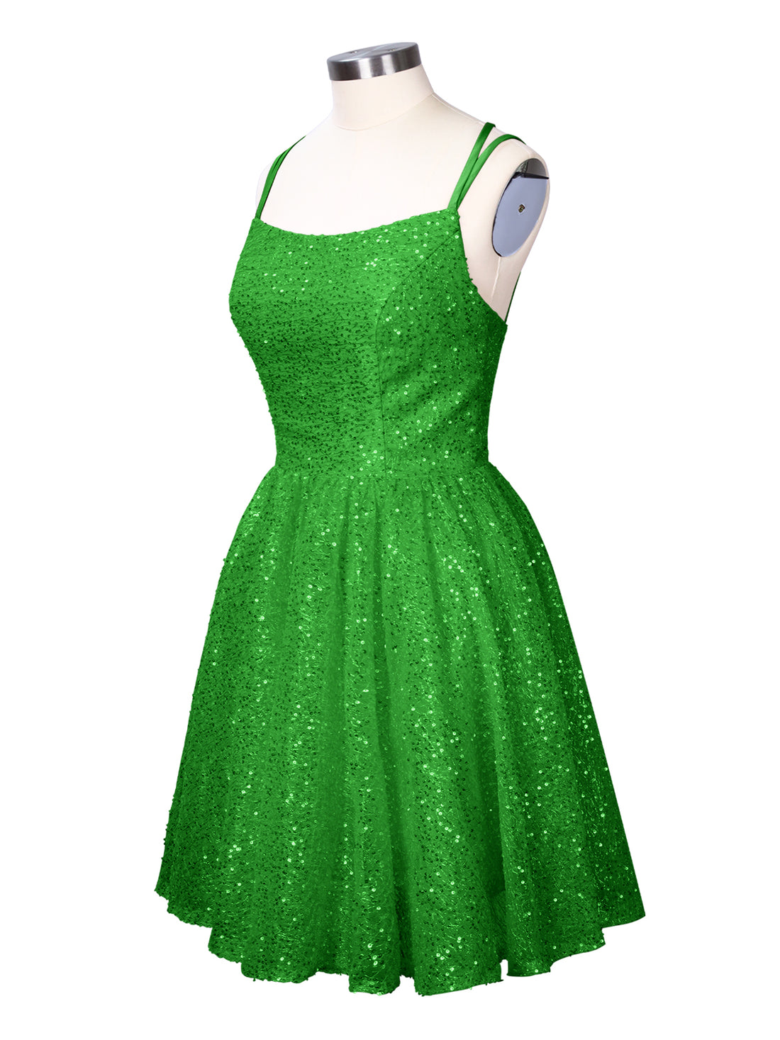 Sparkly Sequined A-line Mini Dress 