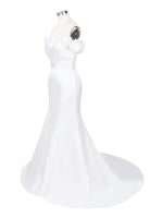 3D Floral Sheath Wedding Dress 