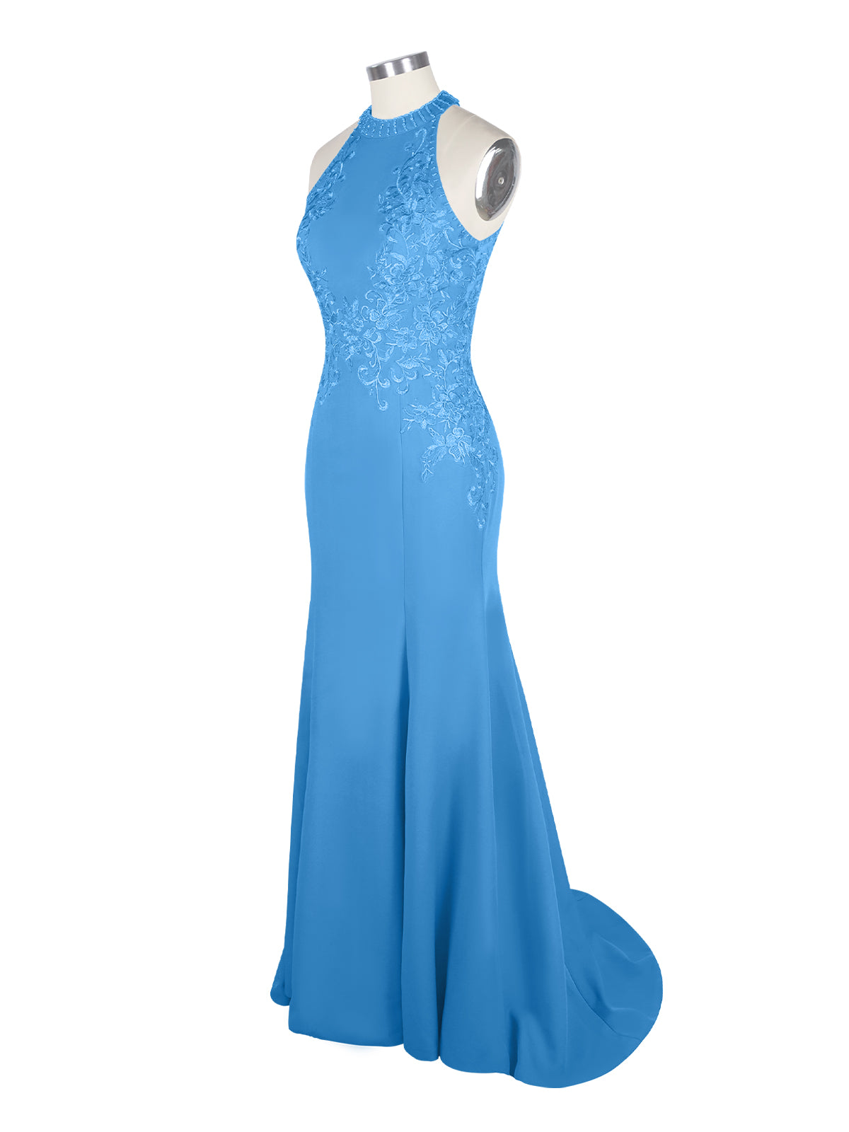 Halter Neckline Trumpet Dress 