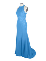 Halter Neckline Trumpet Dress 