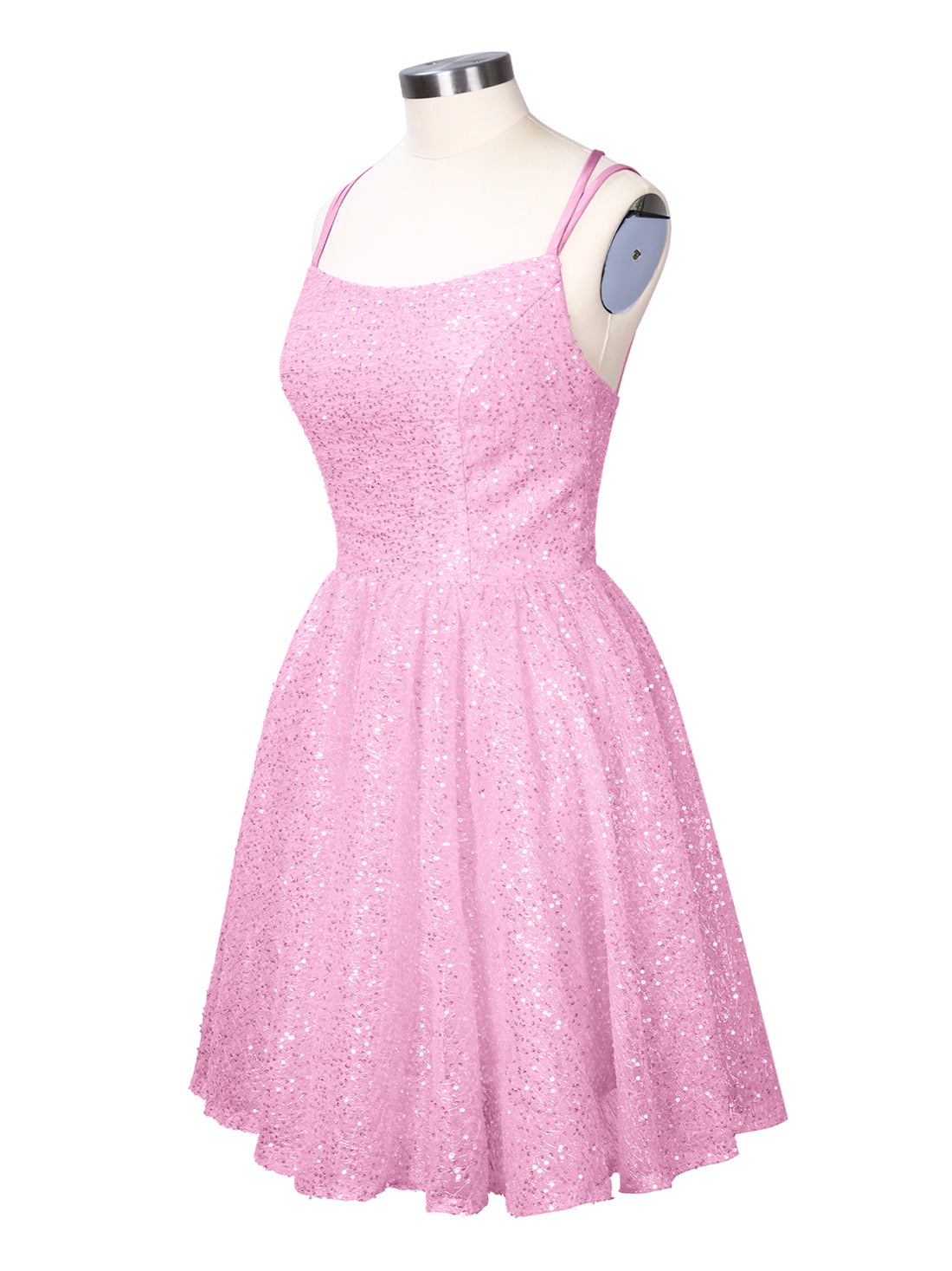 Sparkly Sequined A-line Mini Dress 