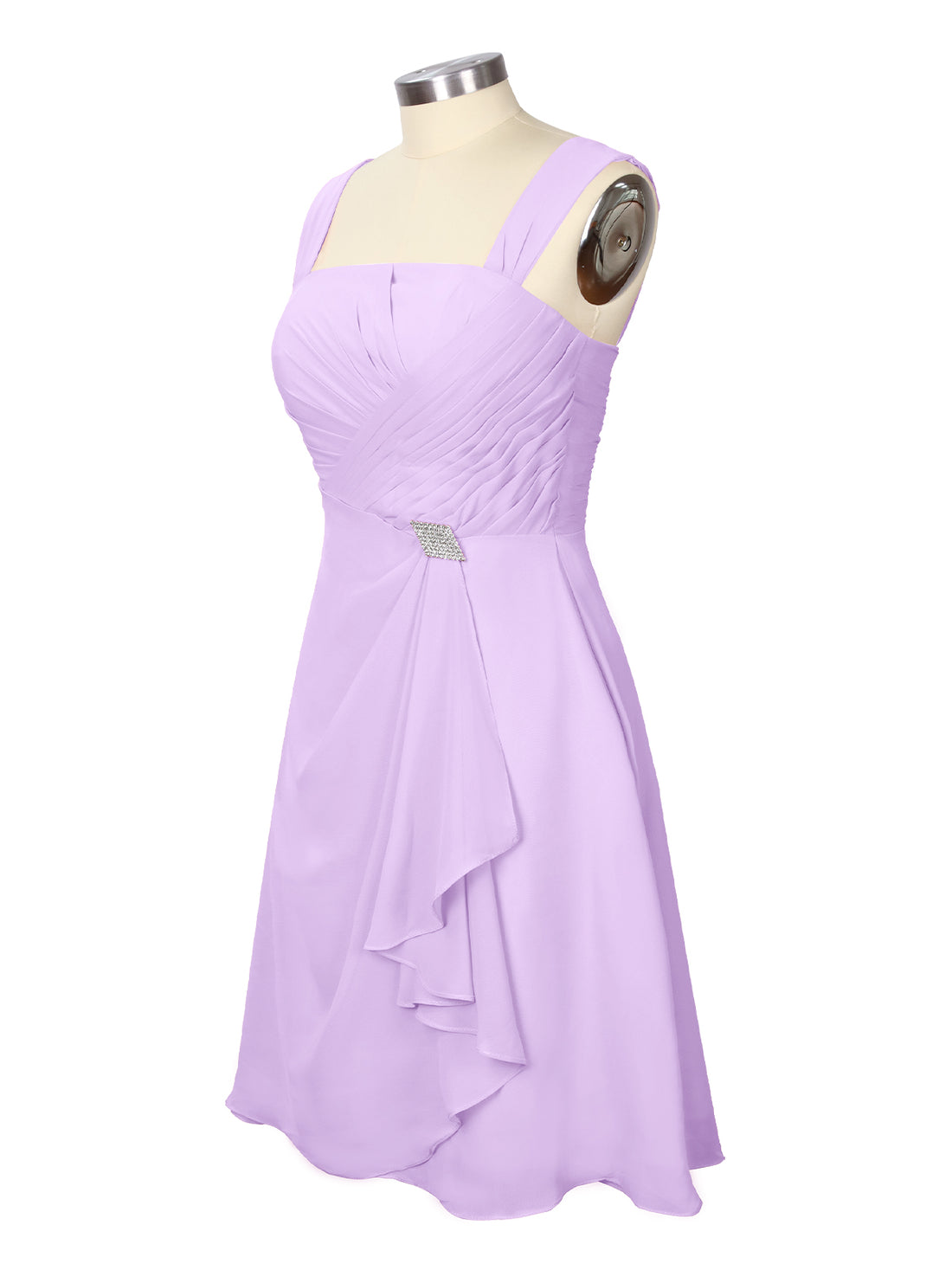 Ruched Chiffon Two-Piece Dress Set 