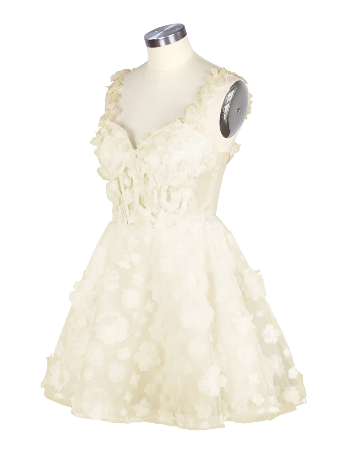 Sweetheart 3D Flower Wedding Dress 