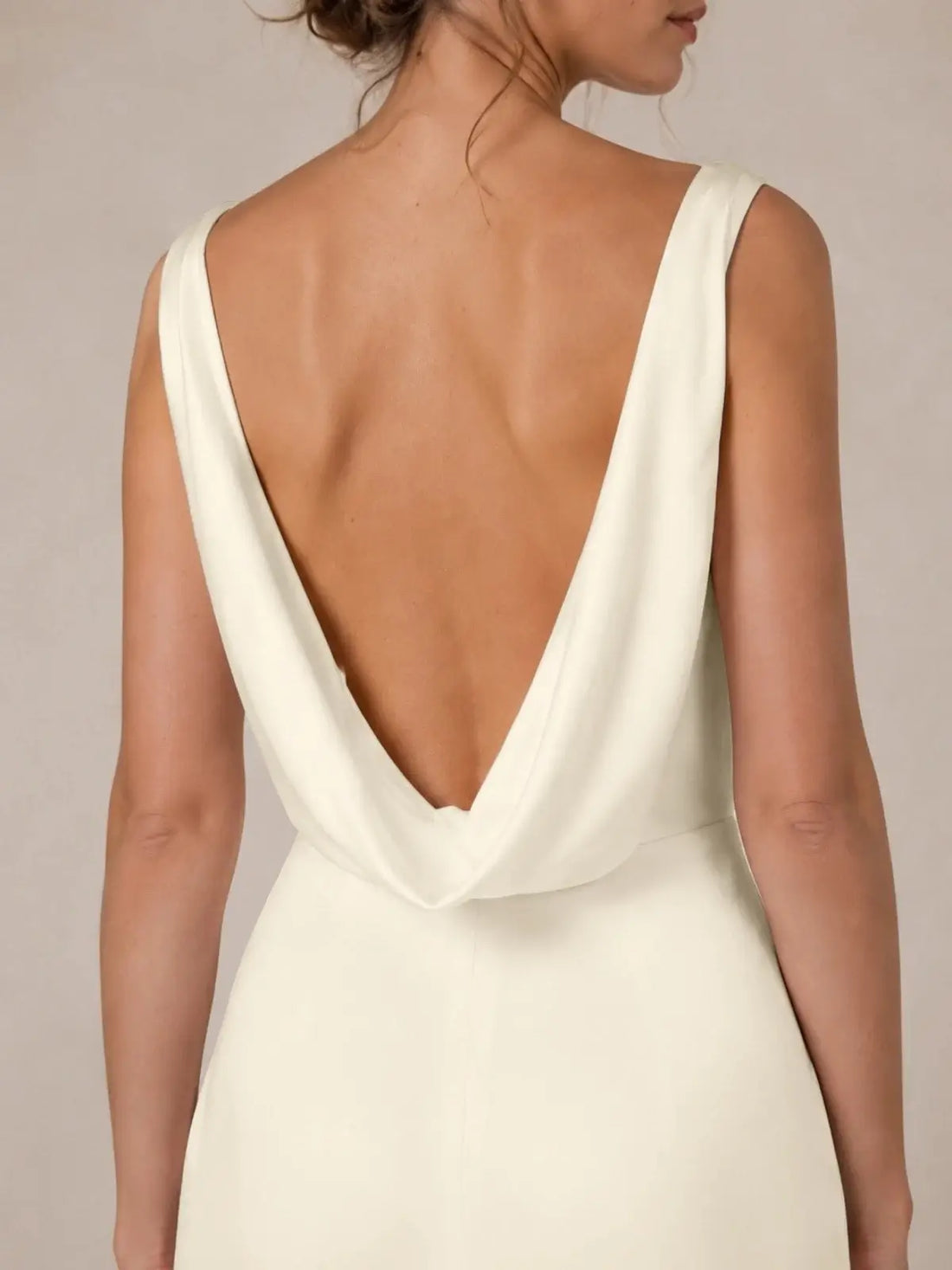 Minimalist A-Line Wedding Dress with Court Train