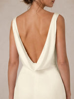 Minimalist A-Line Wedding Dress with Court Train