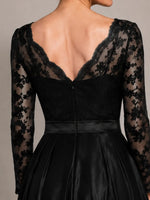 Satin Mother of the Bride Dress with Appliques