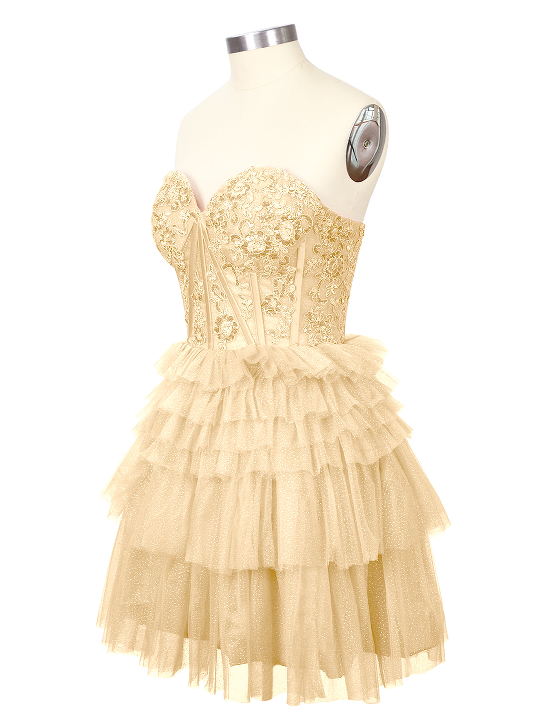Sparkle Sweetheart Mini Gown Dress 