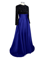 Sequin Jewel Neckline Prom Dress 