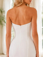 Sweetheart Wedding Dress with Center-Knot Ruched Bodice