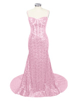 Spaghetti Sheath Prom Dress 