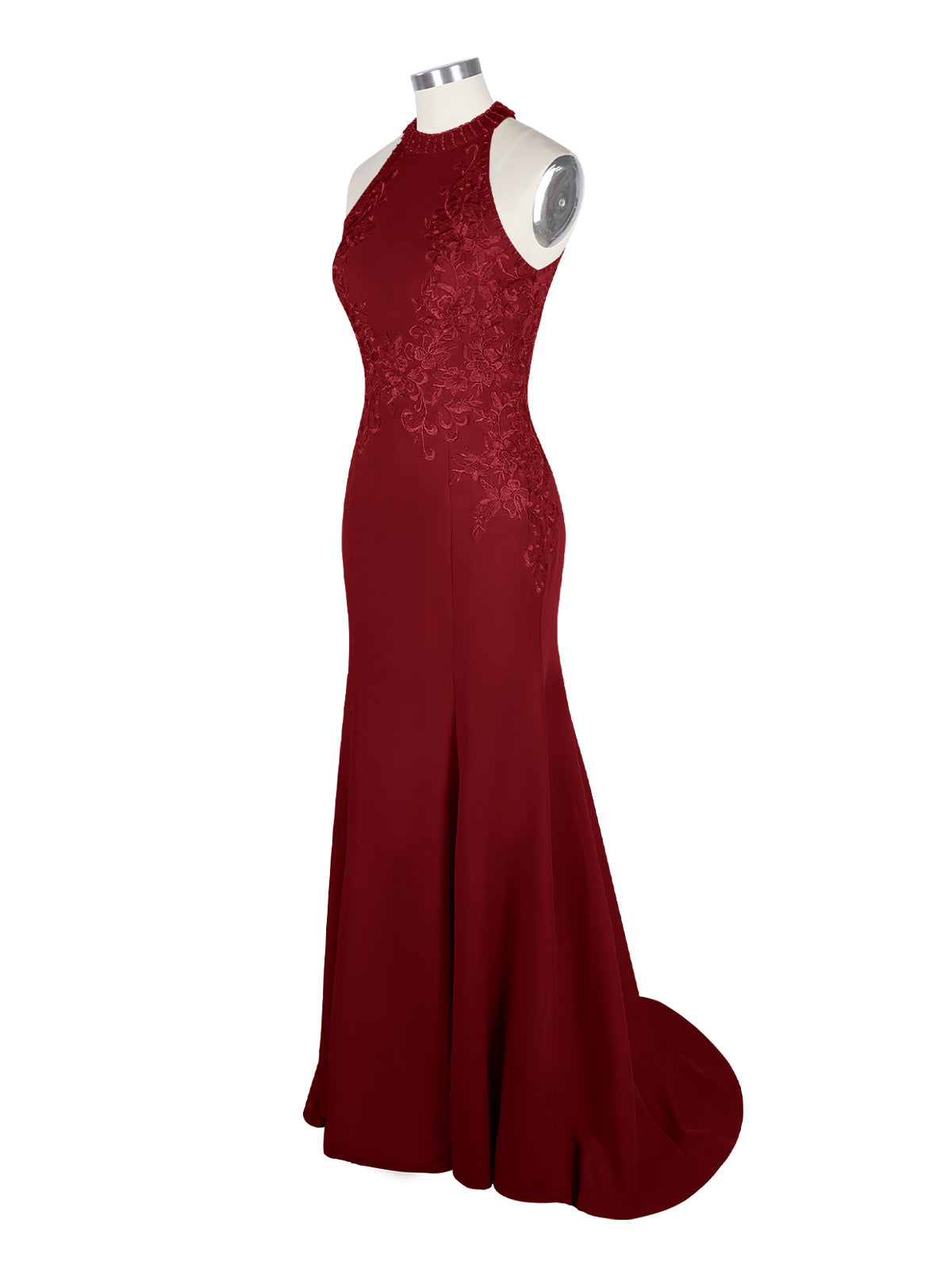 Halter Neckline Trumpet Dress 