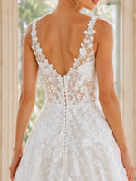 A-Line Wedding Dress with Tulle Details