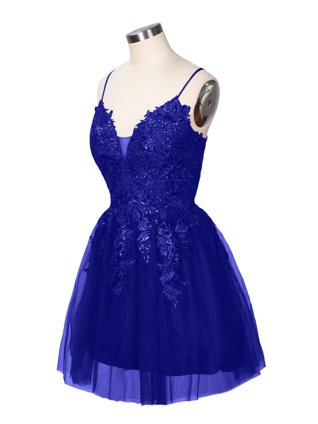 Applique Soft Tulle Mini Dress 
