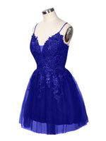 Applique Soft Tulle Mini Dress 