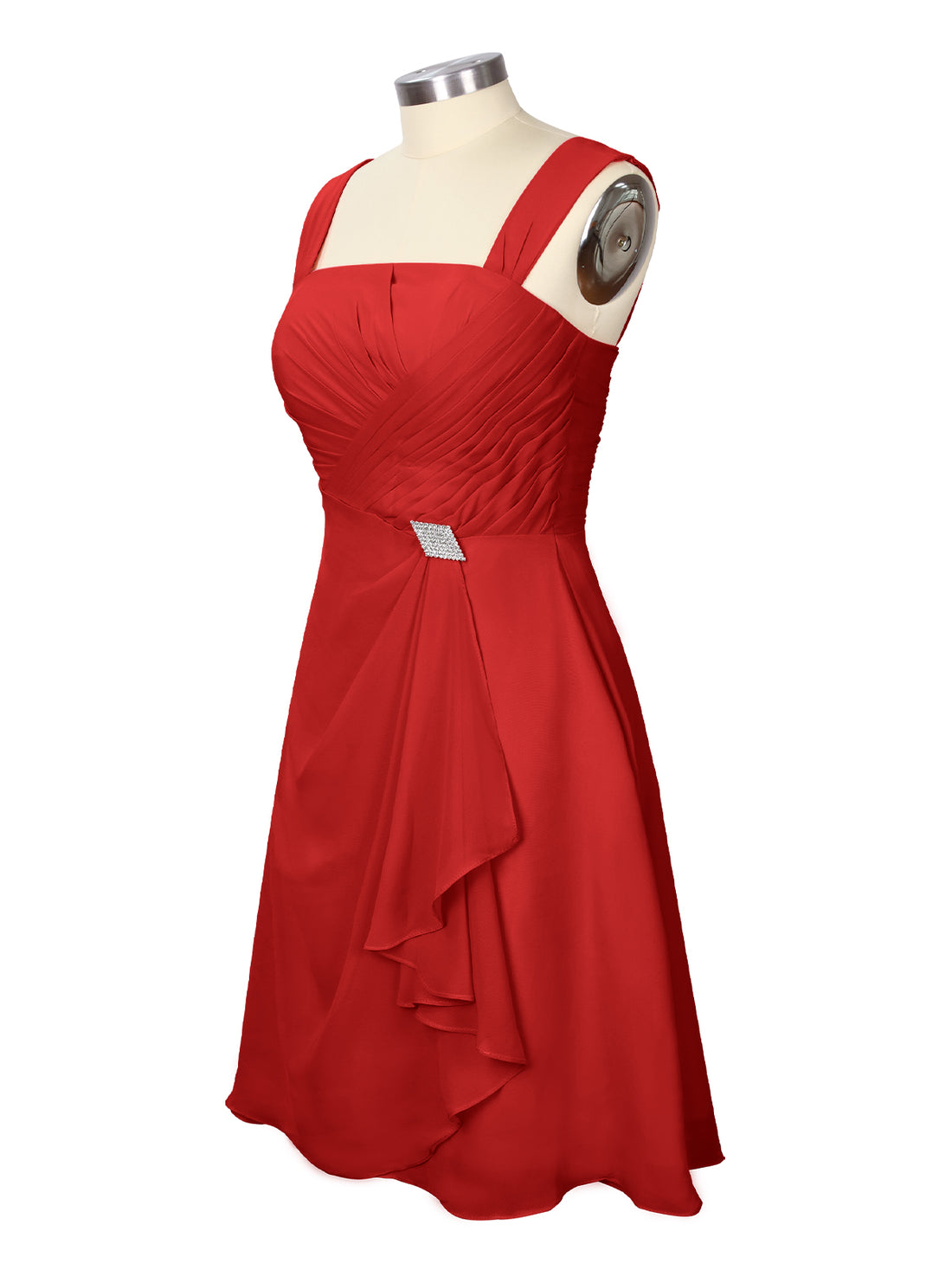 Ruched Chiffon Two-Piece Dress Set 