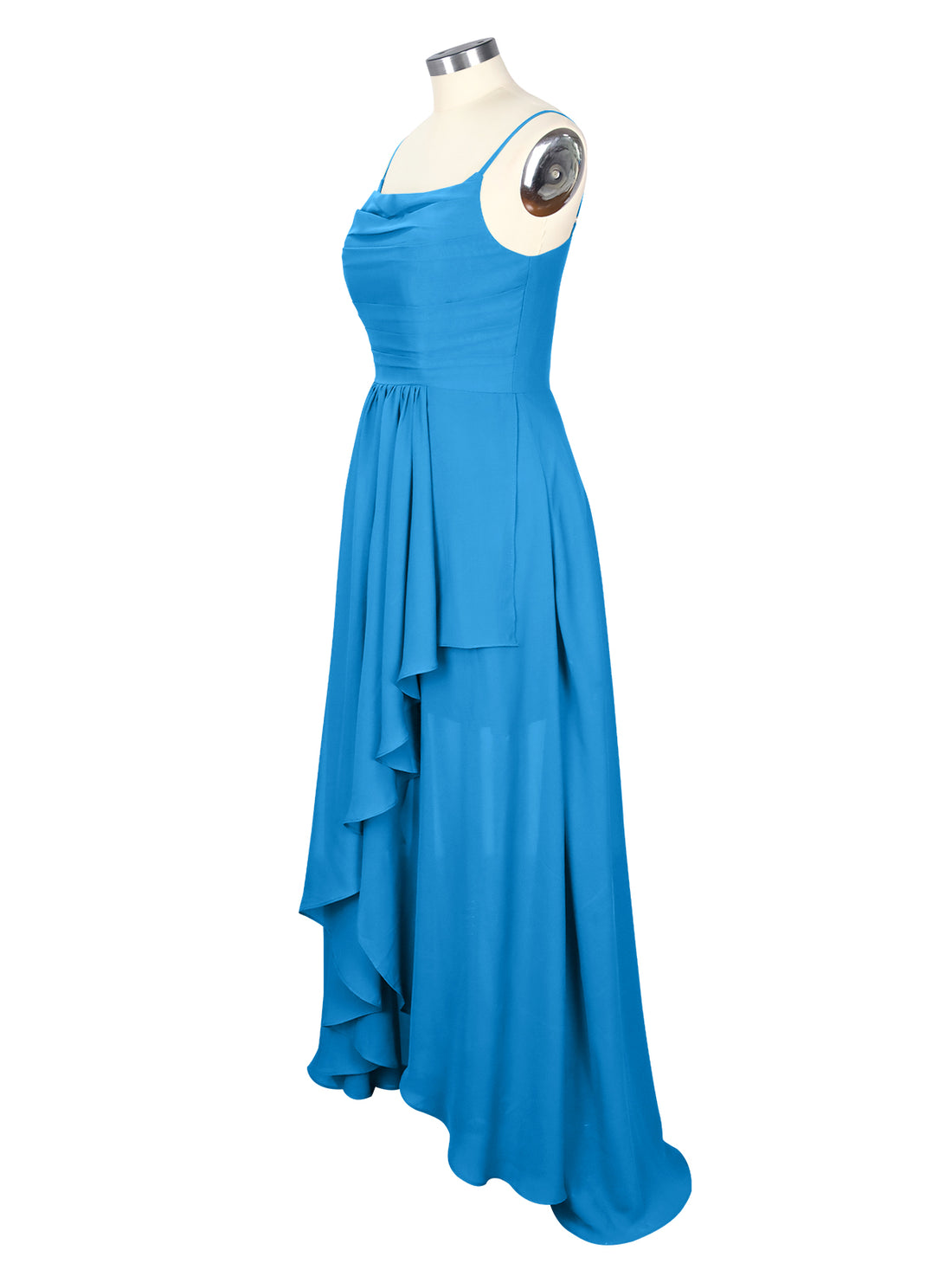 Spaghetti Asymmetrical Bridesmaid Dress 