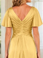 Silk-Like A-Line Mother of the Bride Dress