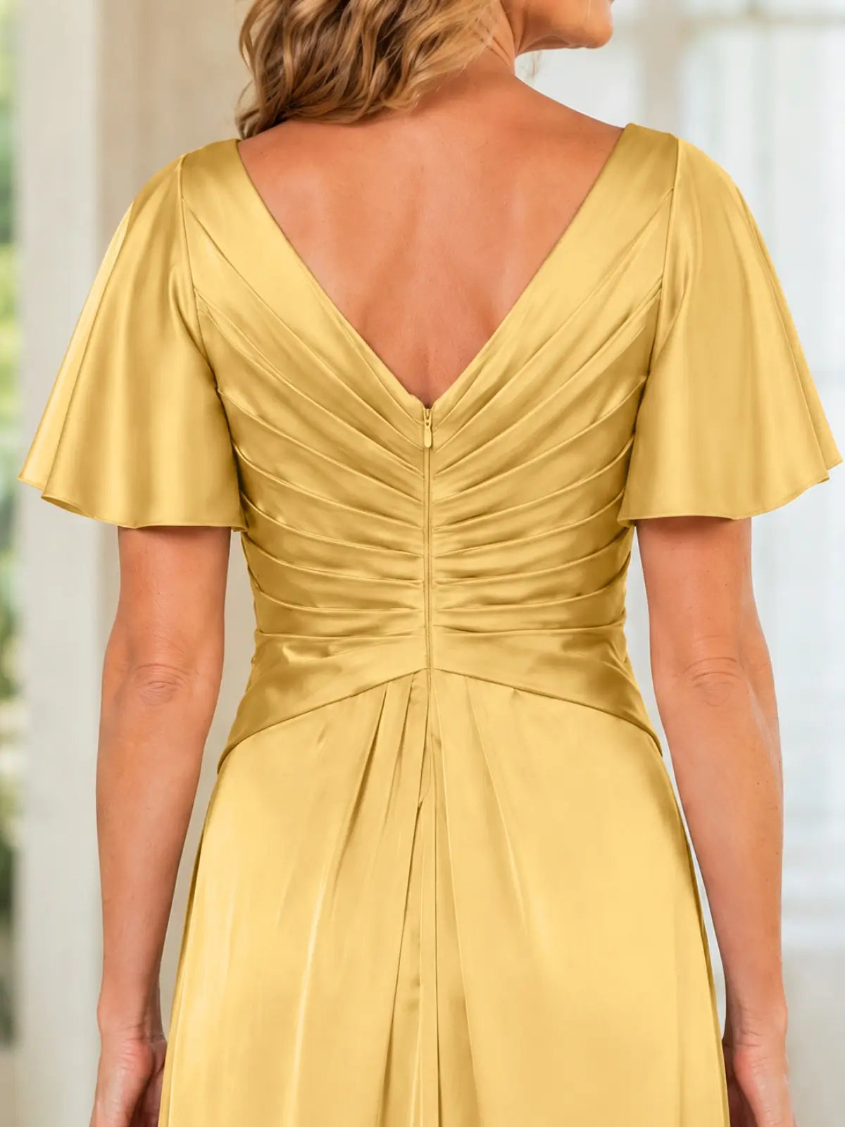 Silk-Like A-Line Mother of the Bride Dress