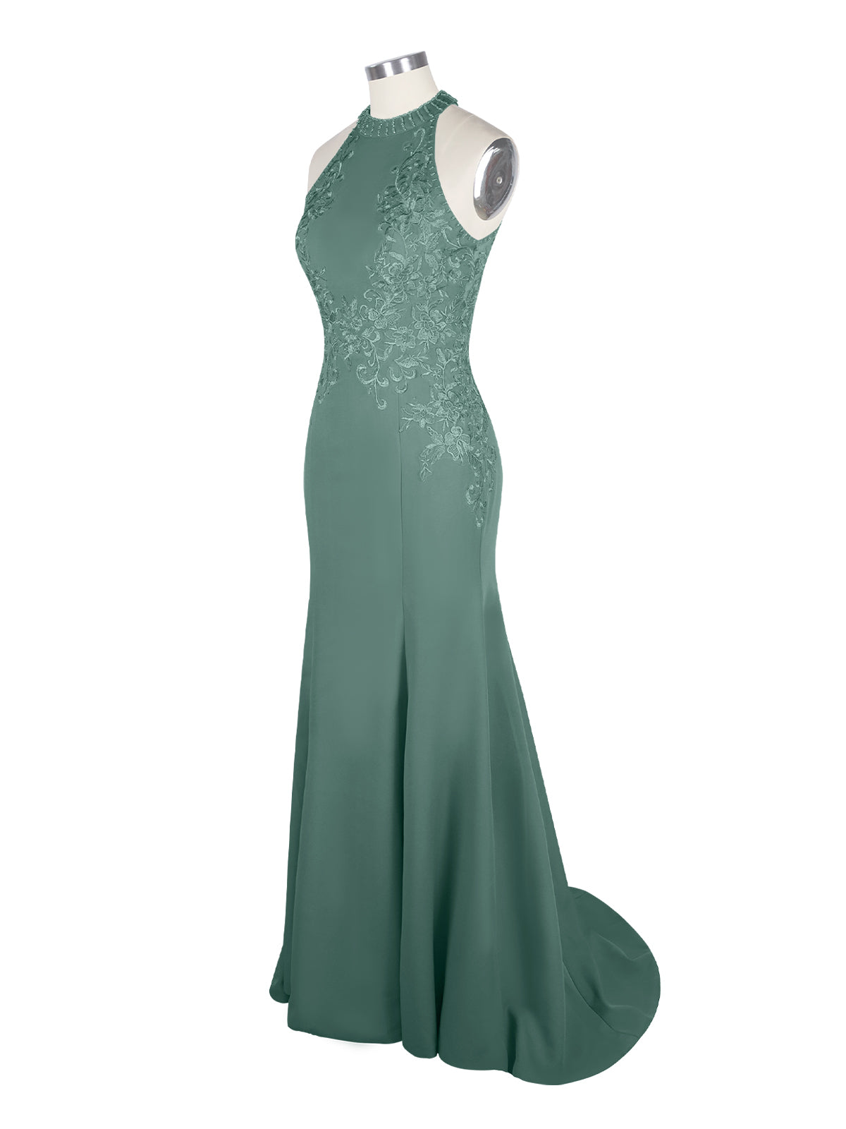 Halter Neckline Trumpet Dress 