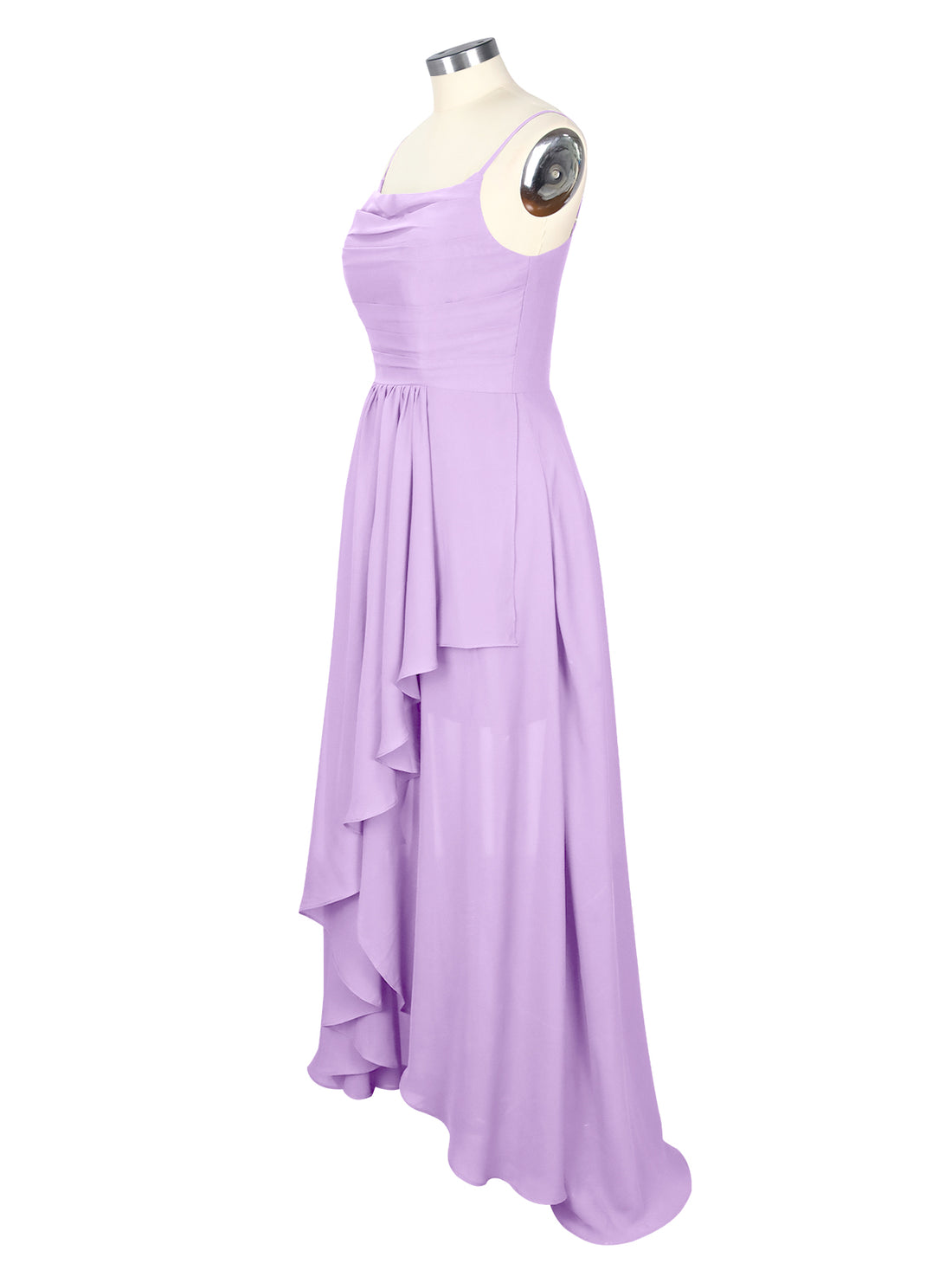 Spaghetti Asymmetrical Bridesmaid Dress 