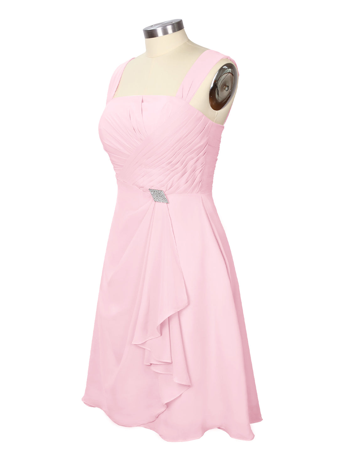 Ruched Chiffon Two-Piece Dress Set 