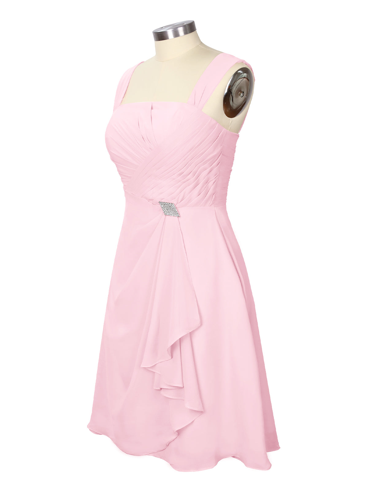Ruched Chiffon Two-Piece Dress Set 