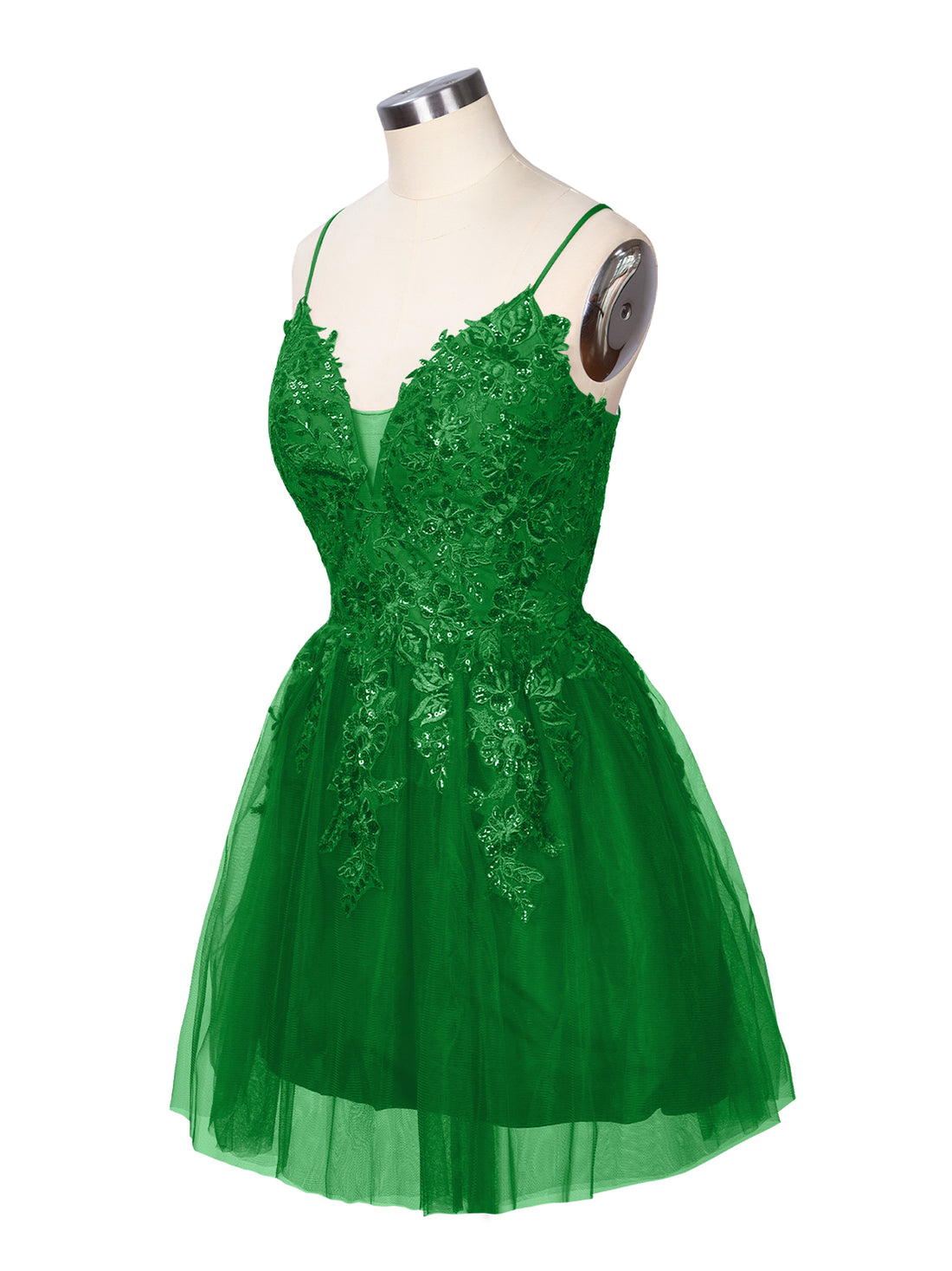 Applique Soft Tulle Mini Dress 