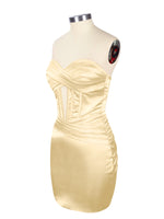 Sweetheart Corset Cutout Mini Dress 