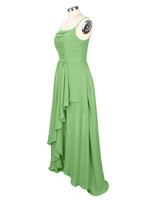 Spaghetti Asymmetrical Bridesmaid Dress 