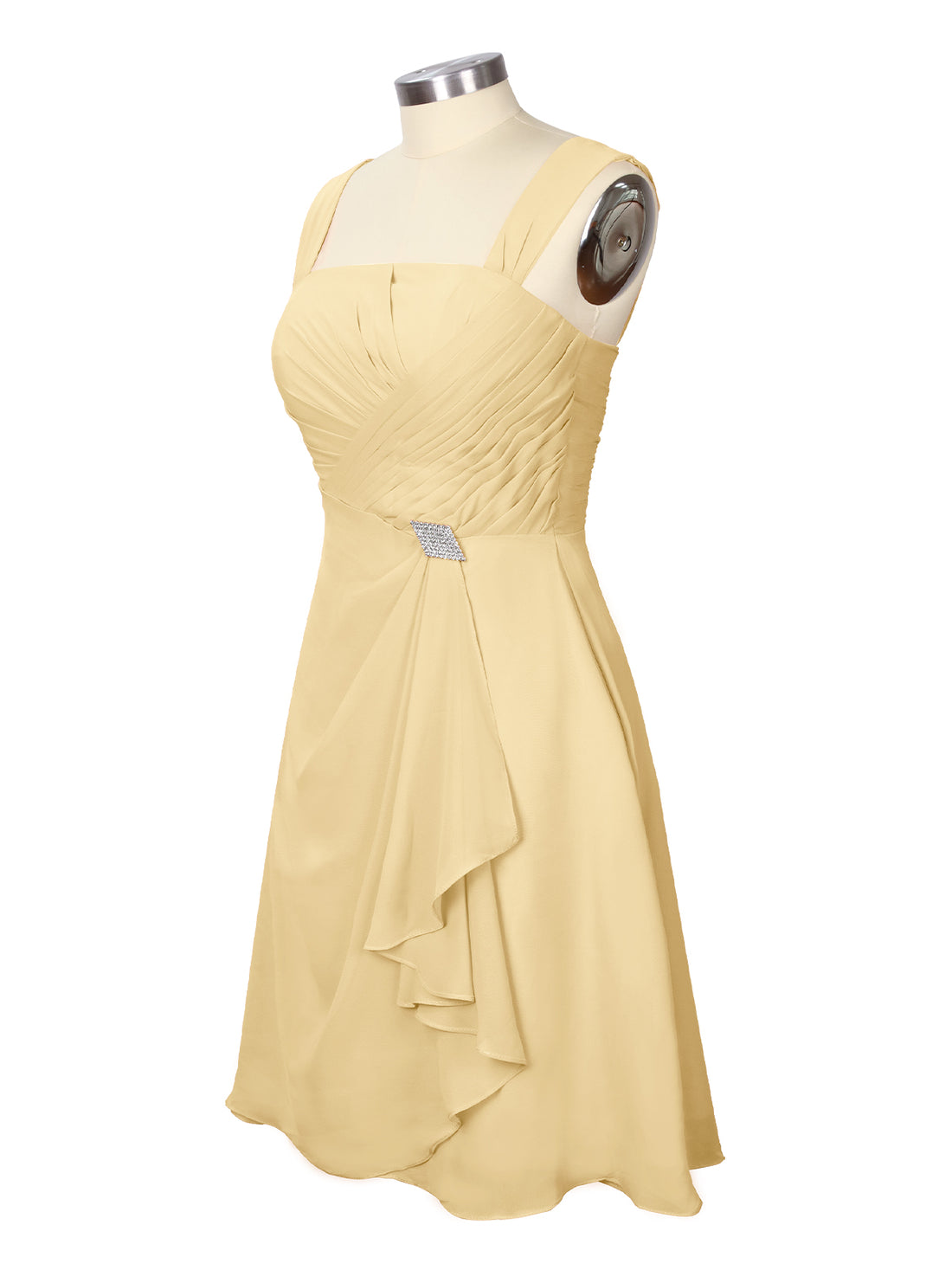 Ruched Chiffon Two-Piece Dress Set 