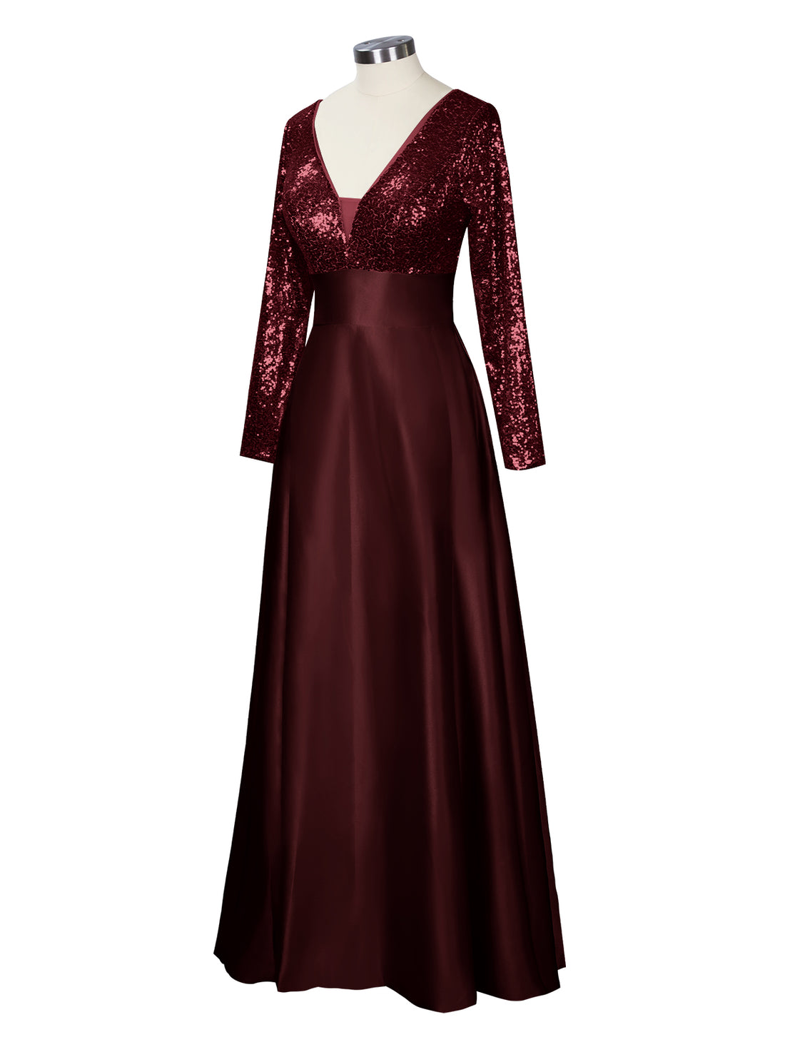 Long Sleeveless Sequin Prom Dress 