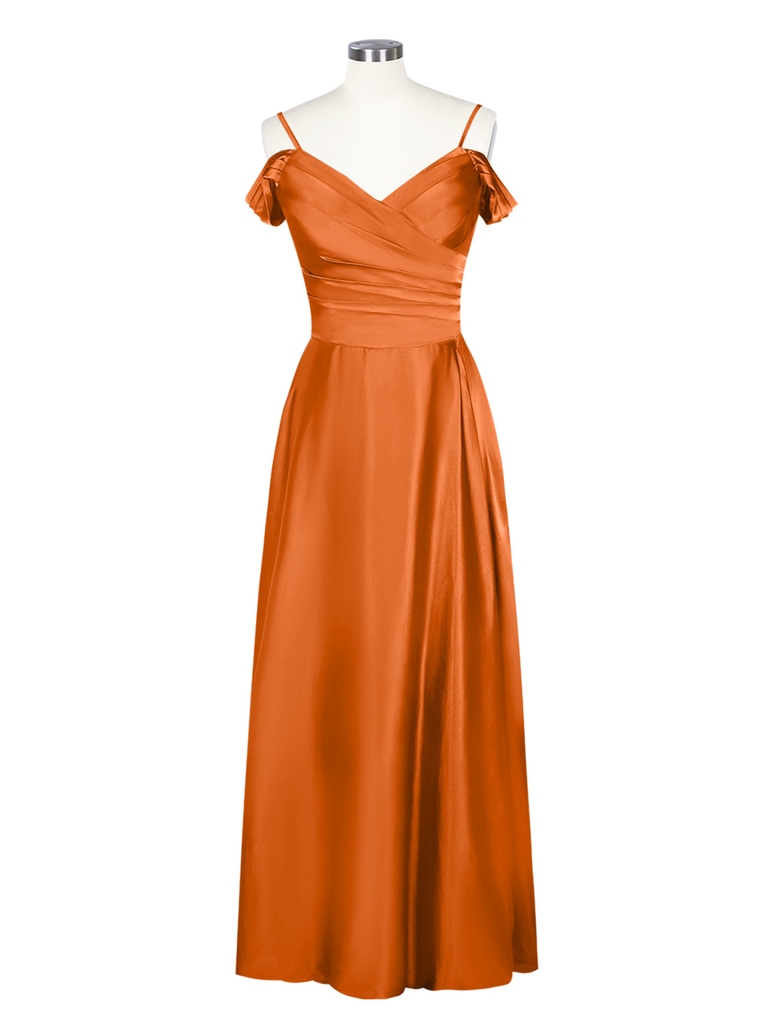 Silk-Like Pleated Prom Dress 