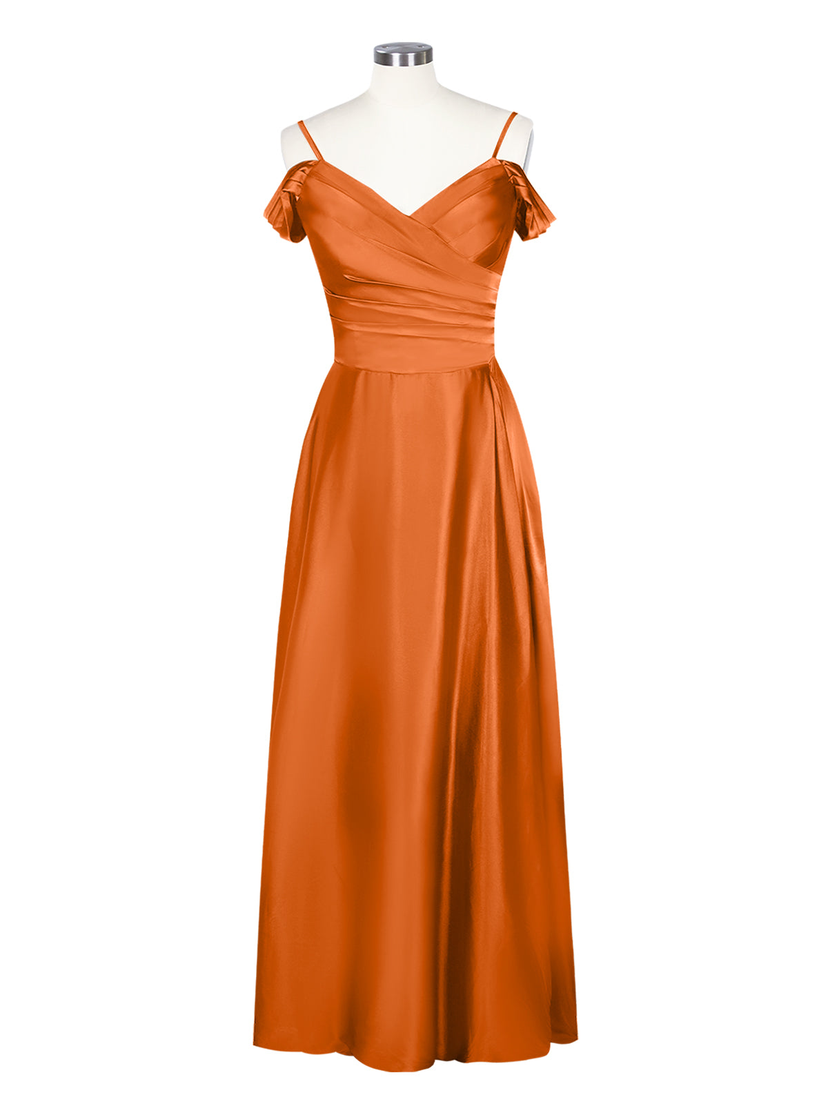 Silk-Like Pleated Prom Dress 