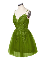 Applique Soft Tulle Mini Dress 