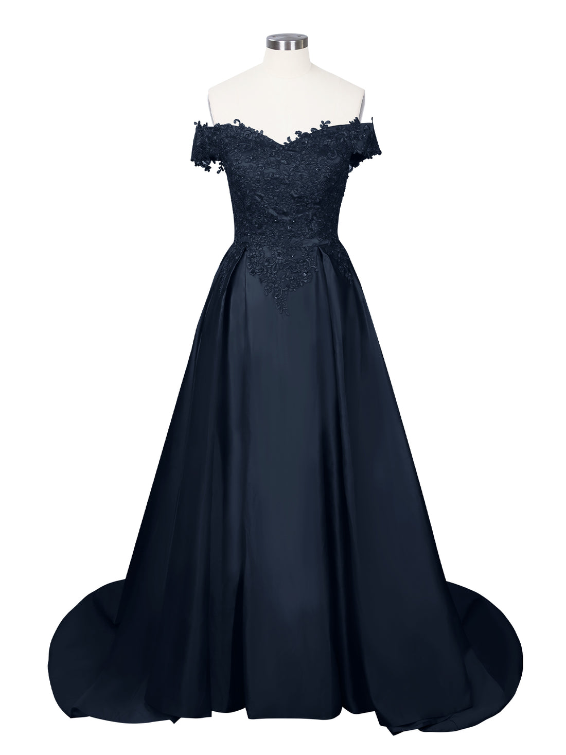 Applique Bodice Prom Dress 