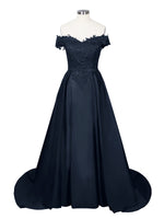 Applique Bodice Prom Dress 