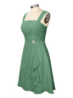 Ruched Chiffon Two-Piece Dress Set 