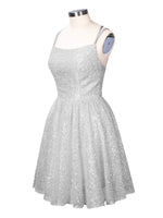 Sparkly Sequined A-line Mini Dress 