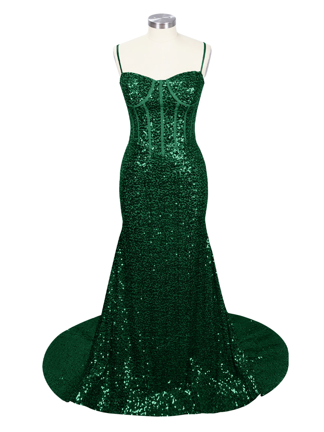 Spaghetti Sheath Prom Dress 