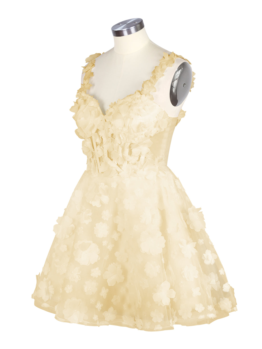 Sweetheart 3D Flower Wedding Dress 