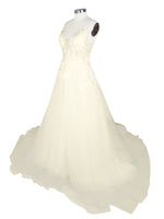Illusion Spaghetti Straps Wedding Dress 