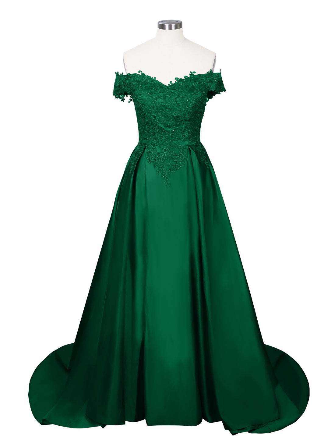 Applique Bodice Prom Dress 