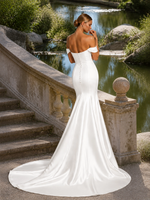 Mermaid Wedding Dress with Covered Buttons