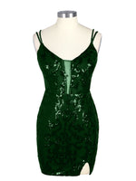 Double Spaghetti Bodycon Mini Dress 