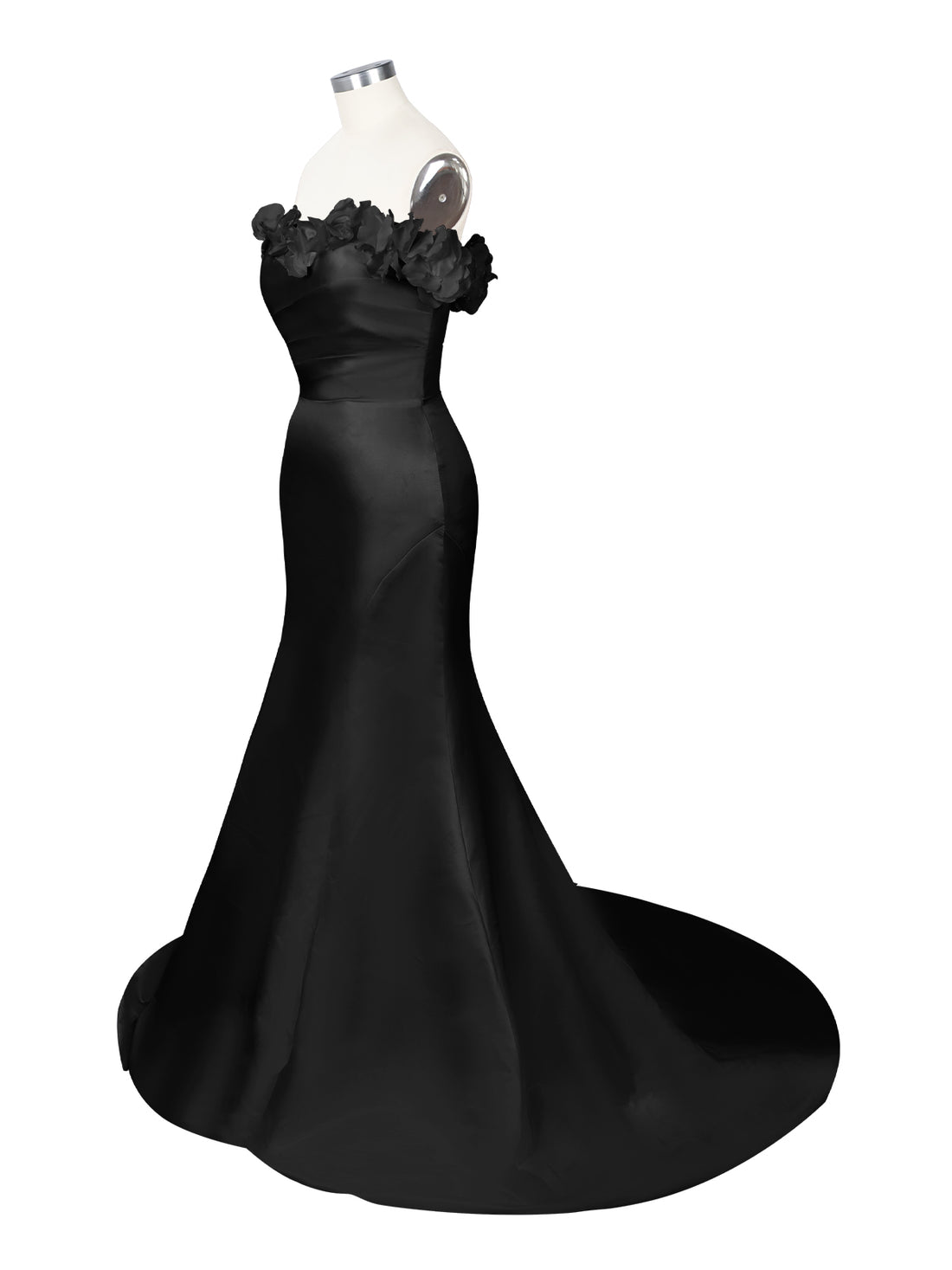 3D Floral Sheath Wedding Dress 